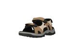Sandale WHISTLER "Cornella", Damen, Gr. 37, taupe, Lederimitat, Schuhe Sandale, mit praktischen Klettverschlüssen