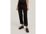 Wirkhose G-STAR "Cargo Pants Cord 3D Boyfriend", Damen, Gr. 24, dk schwarz, Obermaterial: 100% Baumwolle, Hosen