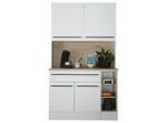 P & B Buffet, Eiche Artisan, Weiß, Holzwerkstoff, 5 Fächer, 1 Schublade(n) Schubladen, 120x211x58 cm, Beimöbel erhältlich, Küchen, Küchenmöbel, Buffetschränke