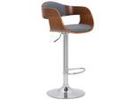 TPFLiving 2er Set Barhocker Kingsley Holz/Kunstleder Natura/Schwarz