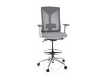 hjh OFFICE Counterstuhl HALIFAX WORK Stoff / Netzstoff mit Armlehnen (höhenverstellbar)