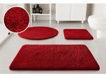 Badematte OTTO HOME "Kaarin", rot (kamin rot), H:30mm, Polyester, Badematten, Badematte, Badteppich, getuftet, flauschig, hochflor, große Farbauswahl