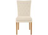Esszimmerstuhl HOME AFFAIRE "Colorado", beige, B:46cm H:94,5cm T:59cm, Kunstleder;Microfaser, Stühle, Esszimmerstuhl, Beine in eiche oder nussbaum. Im 2er, 4er oder 6er-Set
