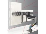 Kensington Monitor-Halterung SmartFit™ Dual K58272WW dunkelgrau für 2 Monitore, Tischklemme