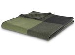 Wohndecke BIEDERLACK "Plaid Frame green", grün, B:150cm L:200cm, Wolle, Wohndecken, Wohndecke, exquisite Kuscheldecke aus reiner Merinowolle