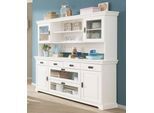 Buffet OTTO HOME "Rügen", weiß, B:180cm H:168cm T:40cm, Massivholz, Schränke, Buffet, FSC zertifiziertes Massivholz, im Landhausstil