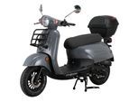 Alpha Motors Motorroller Adria 50 ccm 45 km/h EURO 5 grau inkl. Topcase
