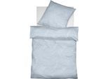 Bettwäsche FLEURESSE "Provence Prestige 344104", blau (himmelblau), B/L: 155cm x 200cm, 1 Stk., 1 Stk., Halbleinen, B/L: 80cm x 80cm, 2 Stk., Halbleinen, Obermaterial: 70% Baumwolle, 30% Leinen, Bettwäsche, Bettwäsche, 70% Baumwolle, 30% Leinen, in Gr. 135x200, 155x220, 200x200cm