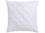 Microfaserkissen OTTO HOME "Rike Kopfkissen 40x80 cm, 80x80 cm", weiß, B:80cm L:80cm, Bezug: 100% Polyester. Füllung: 100% Polyester, Kopfkissen, Microfaserkissen, Kissen mit sehr guter Atmungsaktivität und kochfest bis 95C