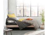 Wendebettwäsche FLEURESSE "Provence W", gelb (schiefer, lemon), B/L: 135cm x 200cm, 1 Stk., 1 Stk., Halbleinen, B/L: 80cm x 80cm, 2 Stk., Halbleinen, Obermaterial: 50% Baumwolle, 50% Leinen, Bettwäsche, Wendebettwäsche, 50% Baumwolle, 50% Leinen, in Gr. 135x200, 155x220, 200x200cm