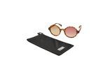Sonnenbrille URBAN CLASSICS "Urban Classics Unisex Sunglasses Retro Funk UC", Damen, braun leo, rosé, Sonnenbrillen Sonnenbrille