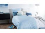 Bettwäsche FLEURESSE "Jade", blau (azur), B/L: 200cm x 200cm, 1 Stk., 1 Stk., Mako-Damast, B/L: 80cm x 80cm & 80cm x 80cm, 3 Stk., Mako-Damast, Obermaterial: 100% Baumwolle, Bettwäsche, Bettwäsche, Mako Damast, Baumwolle, in Gr. 135x200, 155x220, 200x200cm