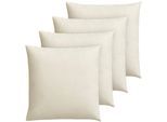 Federkissen OTTO KELLER "Annabelle, Kopfkissen & Dekokissen, in vielen Größen erhältlich.", beige (creme), B:40cm L:40cm, Bezug: 100% Baumwolle. Füllung: 70% Federn, 30% Daunen, Kopfkissen, Sofakissen, Dekokissen und auch als Schlafkissen.