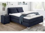 Boxspringbett JOCKENHÖFER GRUPPE "Elfie" inkl. Topper", blau (dunkelblau 485, 22), B:148cm L:209cm, Bezug Bett: Microfaser (100% Polyester);Topper und Matratzenspiegel: 100% Polyester, Komplettbetten, Boxspringbett, erhältlich in den Breiten 90,140 & 180cm und diversen Farbvarianten
