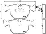BREMBO Bremsensatz, Scheibenbremse sg00000emg Hinterachse Geschlitzt 298mm 20mm für BMW