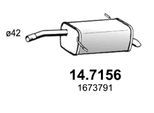 ASSO Endschalldämpfer 147156 für Ford