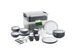 Brunner - All Inclusive VIP - Geschirr-Set Gr 40 Pieces grau