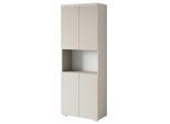 Livetastic , Beige, Kaschmir , Holzwerkstoff , 4 Fächer , 68x181.9x33 cm , FSC , Büromöbel, Aktenschränke & Aktenregale, Aktenschränke