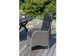 Garten-Relaxsessel-Set Juan Grau 2er-Set verstellbar