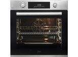 BEKO Pyrolyse Backofen "BBIM12300XMPEF", Energieeffizienz: A+ (A+++-D), grau (silberfarben), B:59,4cm H:59,5cm T:56,7cm, Backöfen, FlexiCrisp – Knusprige Perfektion ohne Verschieben des Blechs