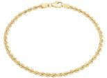 Armband AMOR "2014700", gold (gelbgoldfarben), Armbänder, Damen, 19cm, Gelbgold 375, Armband, Made in Germany