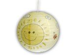 NIERMANN Hängeleuchte "Papier-Pendelleuchte Sunny", gelb, 1, Ø 40cm H: 40cm, 1 Stk., Leuchten, Kinderzimmer, Kinderlampe, Kinderlampe