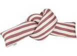 Dekokissen "Jolly", rosa (marone, gestreift), B:15cm L:150cm, Baumwolle, SCHÖNER WOHNEN-KOLLEKTION, Dekokissen_Sitzkissen_Kissenhüllen, geknotetes Kissen aus zweifarbigem Feinstrick