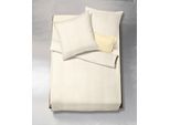 Bettwäsche FLEURESSE "Jade Fischgrat", beige (creme), B/L: 200cm x 200cm, 1 Stk., 2 Stk., Mako-Damast, B/L: 80cm x 80cm & 80cm x 80cm, 3 Stk., Mako-Damast, Obermaterial: 100% Baumwolle, Bettwäsche, Bettwäsche, Mako Damast, Baumwolle, in Gr. 135x200, 155x220, 200x200cm