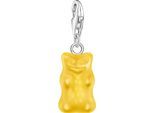 Charm-Einhänger THOMAS SABO "THOMAS SABO x HARIBO Schmuck: Charm", bunt (silberfarben, gelb, gelb), Charms, Damen, Silber 925 (recycelt), mit Kristallglas