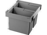 Einbaumülleimer BLANCO "FLEXON II Low 60/2", schwarz, B:56cm H:32,5cm T:40cm, Kunststoff, Mülleimer, Einbaumülleimer, Abwaschbare und entnehmbare Eimer