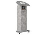 Stehpult VCM "Holz Stehpult Rednerpult Stehtisch Rollen Redola T", grau (beton, grau), B:60cm T:50cm, Tische, Stehpult