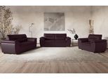 Polstergarnitur COTTA "Leandra", braun, Kunstleder SOFTLUX, Sitzmöbel-Sets, Polstergarnitur, Set bestehend aus: 2-Sitzer & 2,5-Sitzer