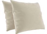 Sofakissen HOME AFFAIRE "Viva", beige (elfenbein), B:50cm H:50cm T:8cm, 100% Polyester, Polsterauflagen, Sofakissen, 2er Kissen-Set wahlweise in zwei Größen
