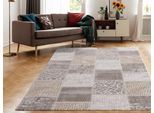 Teppich SANAT "Harmony 3202, auch als Läufer" Gr. 3, beige, B:120cm H:12mm L:160cm, Kunstfaser, Teppiche, Teppich, Wohnzimmer, Kurzflor, modern, Patchwork, Schlafzimmer