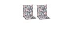 Niedriglehner Auflagen Tamky 2er-Set ca. 98x46 cm Grau/Rot