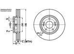 ATE Bremsensatz, Scheibenbremse Bremsensatz-Vorderachse ijf141dcr3 Vorderachse belüftet 300mm 28mm für KIA HYUNDAI