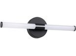 EGLO Spiegelleuchte "RAMOLA Spiegellampe - Stahl - LED - 7,5W - IP44", schwarz, 1, H: 12cm, 1 Stk., Leuchten, Wandlampe, Badezimmerlampe, Bad, L45 x H12 x AL6,5 cm, Spiegelleuchte