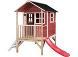 Spielturm EXIT "Loft 300", rot (rot, weiß, natur), Spieltürme, KinderB:269cm H:215cm T:190cm, Holz, BxTxH: 185x260x255 cm, B:269cm H:215cm T:190cm