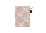 Waschhandschuh JOOP "Waschlappen Classic Cornflower 1er Pack" Gr. S, beige, B:16cm, Obermaterial: 100% Baumwolle CO., Handtücher