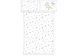 Babybettwäsche BABY BEST "Little Turtle", bunt, B/L: 100cm x 135cm, 1 Stk., 1 Stk., Flanell, B/L: 40cm x 60cm, 2 Stk., Flanell, Obermaterial: 100% Baumwolle, Bettwäsche, mit liebevollem Motiv