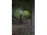 Außen-Stehlampe NÄVE "AILA", schwarz, B:20cm H:80cm T:20cm, Leuchten, Sockelleuchte, eckig, exkl. 1x E27 60W, Glas, Aluminium, schwarz