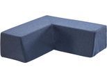 Rückenkissen "Rückenpolster M Winkel", schwarz (schwarzgrau), HIPP-HOPP - DAS HÜPFPOLSTER, Funktionskissen, Kinder, B/H/L: 51cm x 17cm x 51cm, Polyester, Made in Germany, B:51cm H:17cm L:51cm