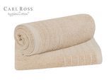 Handtuch CARL ROSS "HygieniCotton", braun (cork), B:50cm L:100cm, Frottee, Obermaterial: 100% Baumwolle, Handtücher, mit 2 Aufhängekordeln