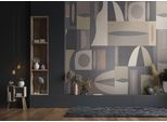 Fototapete MARBURG, grau (anthrazit, beige), B:4,24m L:2,7m, Vlies, Tapeten, moderne Tapete für Wohnzimmer Schlafzimmer Küche