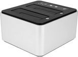 OWC Laptop-Dockingstation "Drive Dock with USB-C (USB 3.1 Gen 2) Dual Drive Bay Solution", schwarz-weiß (weiß, schwarz), B:16mm H:8,5mm T:15mm, Dockingstationen