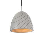 PACO HOME Pendelleuchte "GRIP", blau (betongrau), 1, Ø 21,5cm, Leuchten, LED, E27, Lampe Für Wohnzimmer Esszimmer Küche, Höhenverstellbar, Pendelleuchte