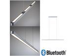 PAULMANN LED Pendelleuchte "Lento", grau (chromfarben), 1, H: 2,5cm, 1 Stk., Leuchten, LED Pendelleuchte