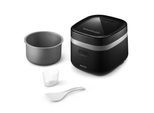 PHILIPS Reiskocher "Mini 3000 Series, für 1-3 Personen, mit 8 voreingestellten Programmen", schwarz, B:21cm H:20cm T:24cm, Reiskocher, 0,54 l ungekochter Reis, Fast Cook-Modus u. Antihaft-Beschichtung