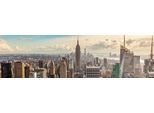 Fototapete PAPERMOON "New York Panorama", bunt, B:3,5m L:1m, Vlies, Tapeten