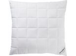 Kunstfaserkopfkissen SCHLAFGUT "Pure Kissen", weiß, B:80cm L:80cm, Bezug: 100% Baumwolle. Füllung: 100% Polyester, Kopfkissen, Anschmiegsames Schlafgefühl dank leichter Super-Fill-Füllung
